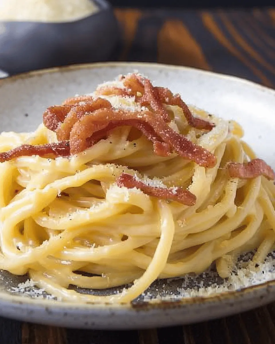 Authentic Spaghetti Carbonara with Turkey Bacon: A Healthy Twist
