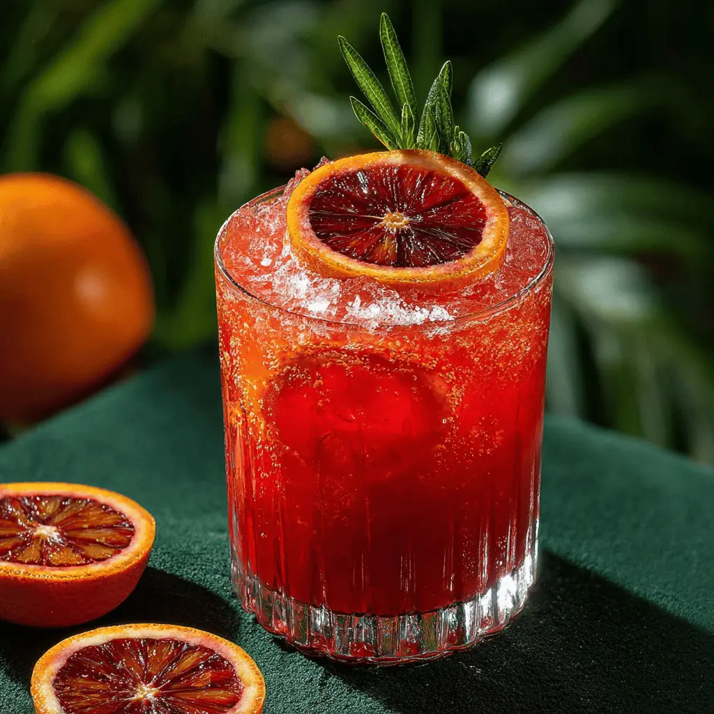 Blood Orange Mocktail Spritzer: Refreshingly Easy Delight