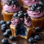 Blueberry Cupcakes with Blueberry Filling
