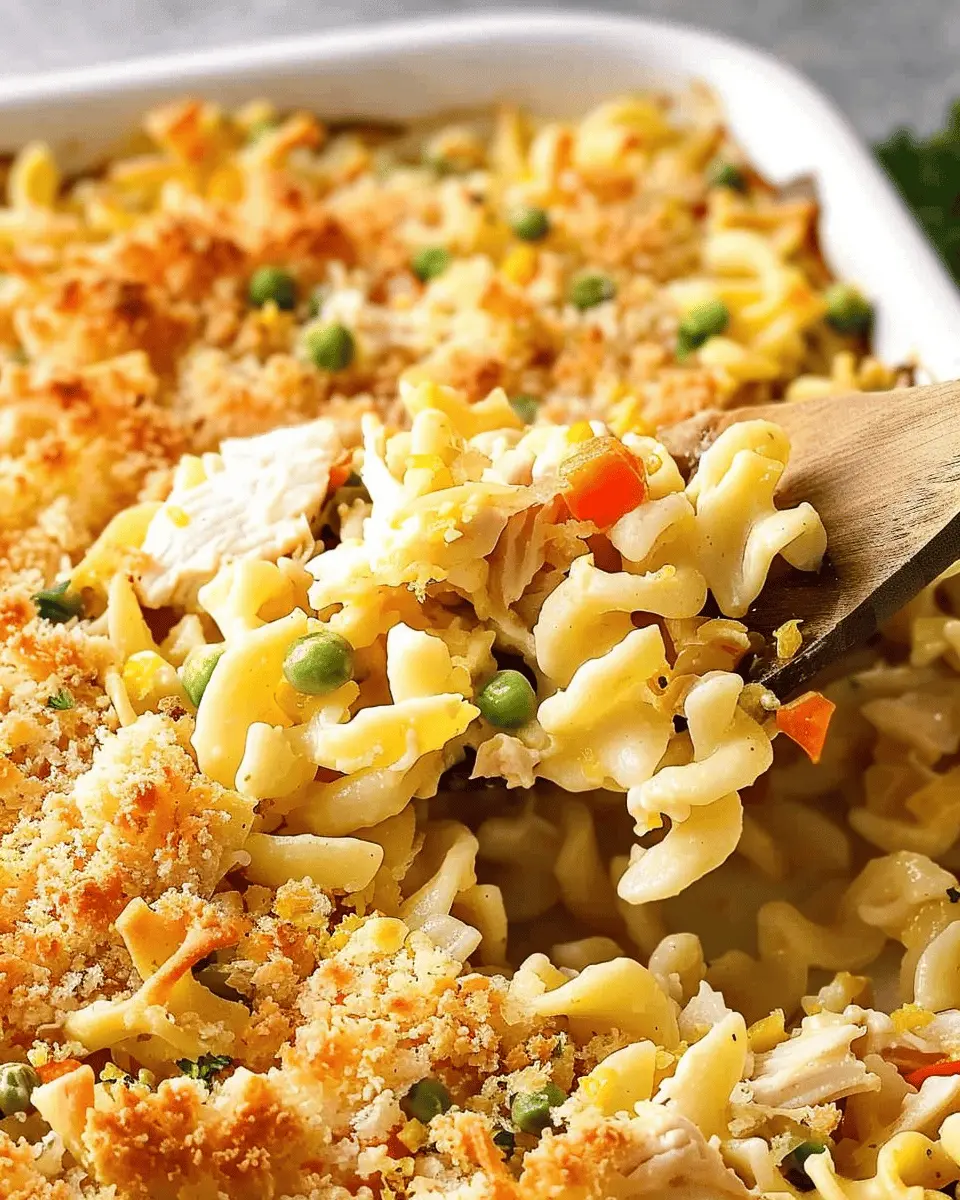 Chicken Noodle Casserole: Easy Comfort Food with Turkey Bacon