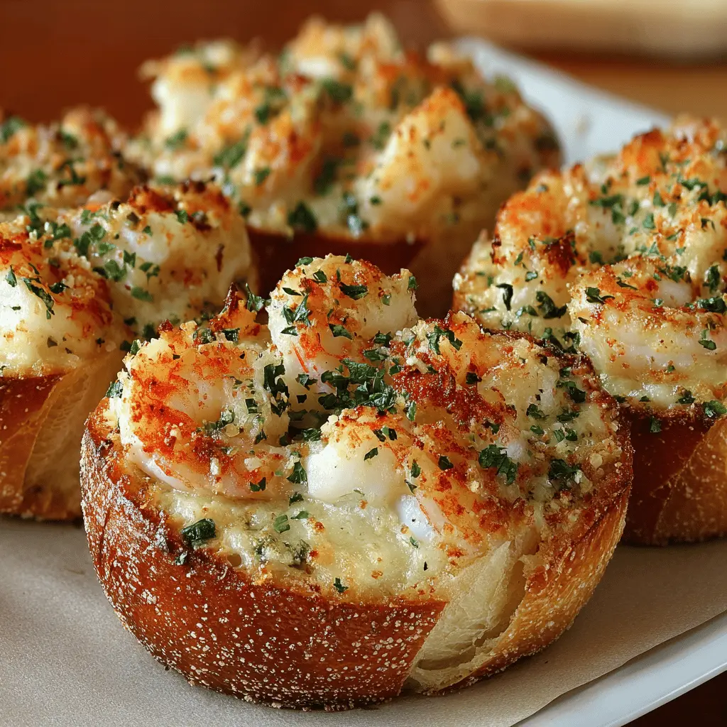 Crabby Shrimp Garlic Bread Bombs: Easy Indulgence for Food Lovers