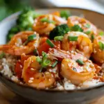 Honey Garlic Shrimp Bowls (20 Minutes) – Easy & Saucy