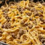 One-Pot Creamy Beef and Garlic Butter Pasta