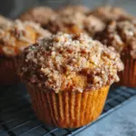 Pecan Crumble Sweet Potato Muffins