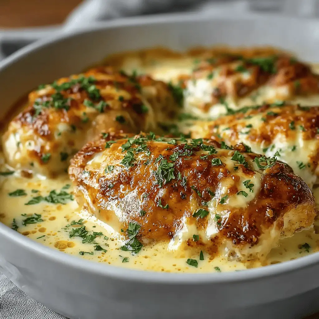 Smothered Cheesy Sour Cream Chicken with Turkey Bacon Bliss