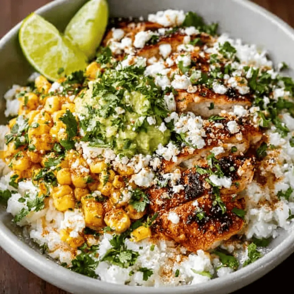 Street Corn Chicken Rice Bowls: An Easy, Flavorful Delight
