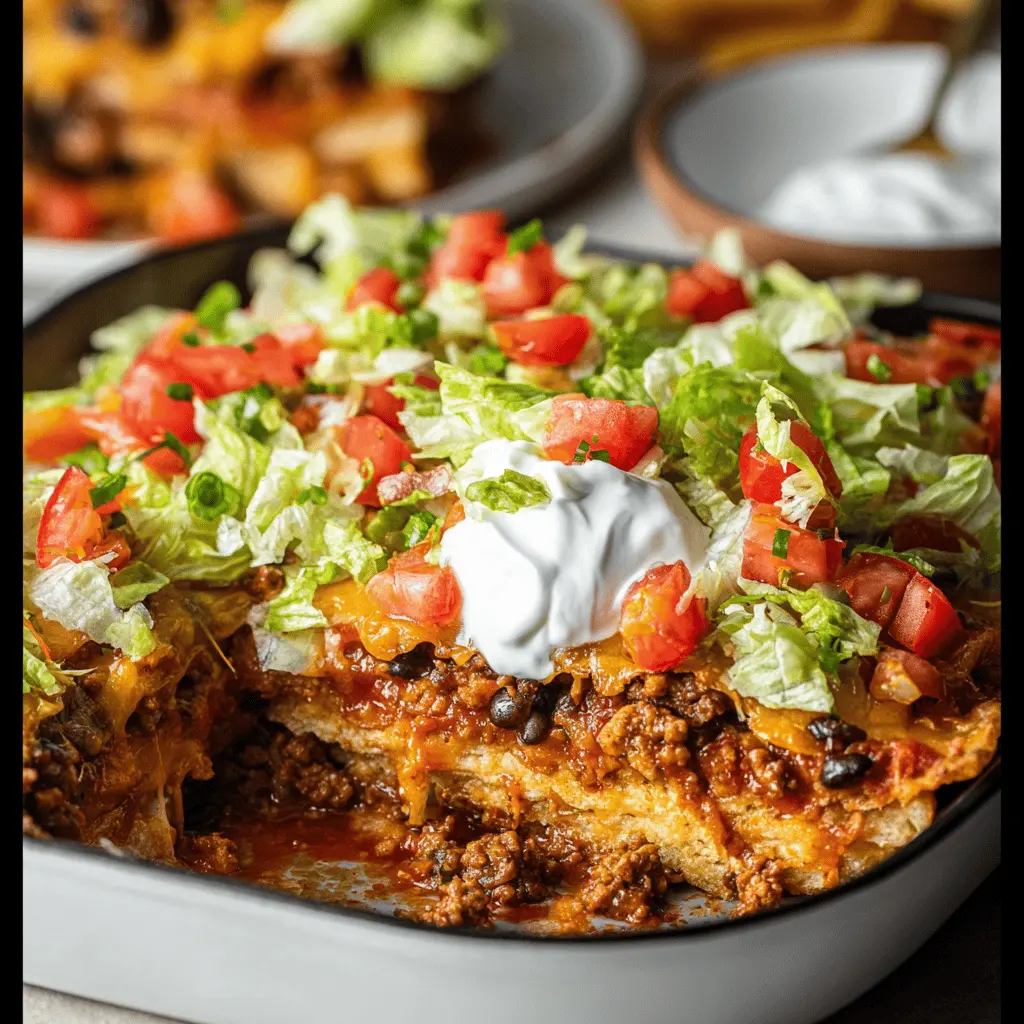 Walking Taco Casserole Recipe: Easy and Indulgent Family Meal