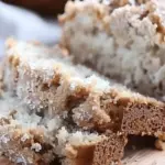 Cream Cheese Banana Bread with Sweet Cinnamon Topping