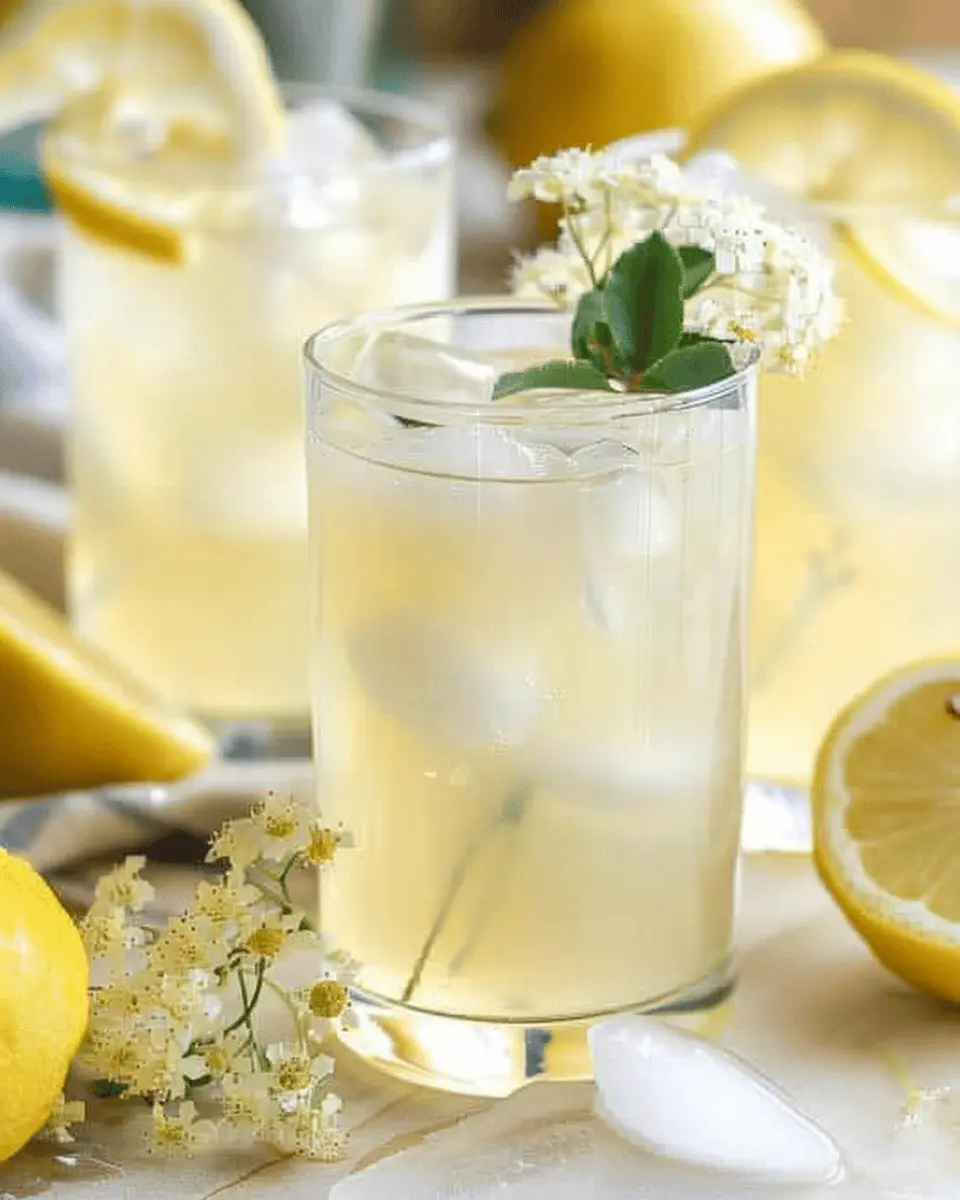 Easy Elderflower Lemonade: Refreshing 4 Ingredient Drink Recipe
