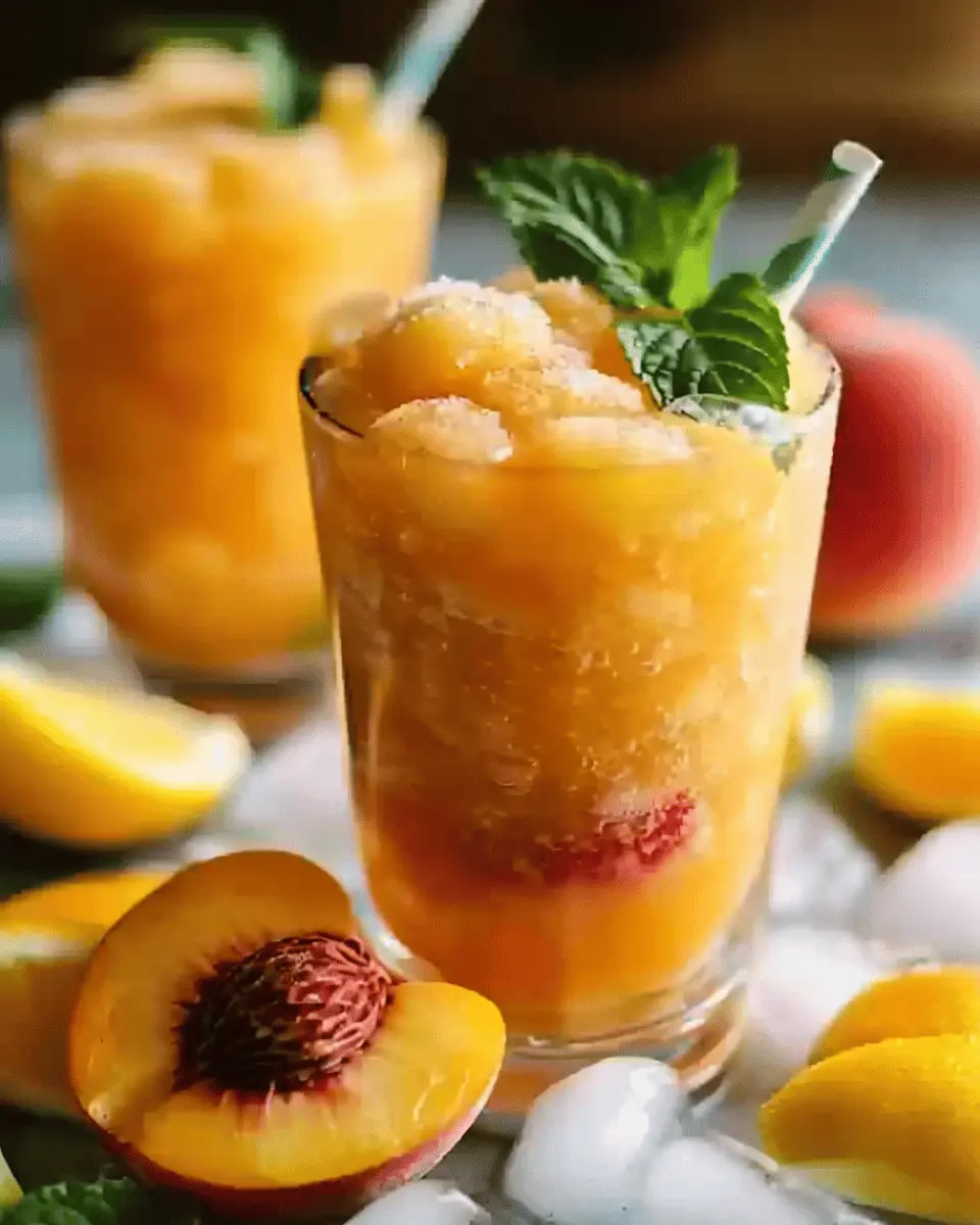 Frozen Peach Lemonade: Easy, Refreshing Summer Delight