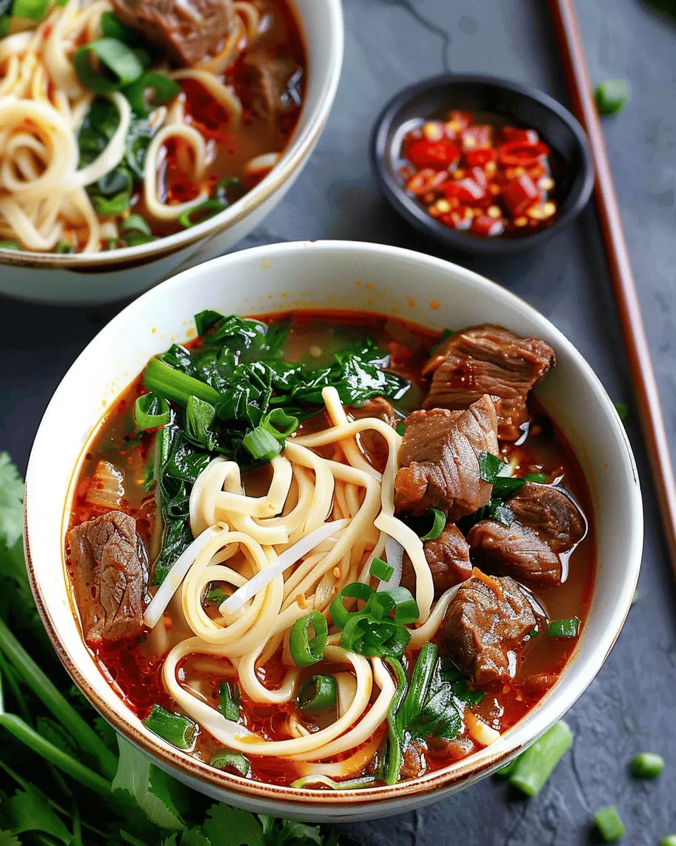 Spicy Beef Noodle Soup: A Cozy and Flavorful Delight at Home
