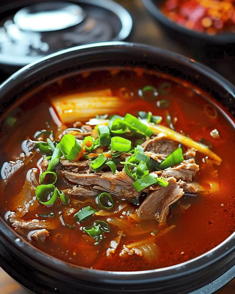 Yukgaejang Spicy Beef Soup: A Heartwarming Recipe to Savor