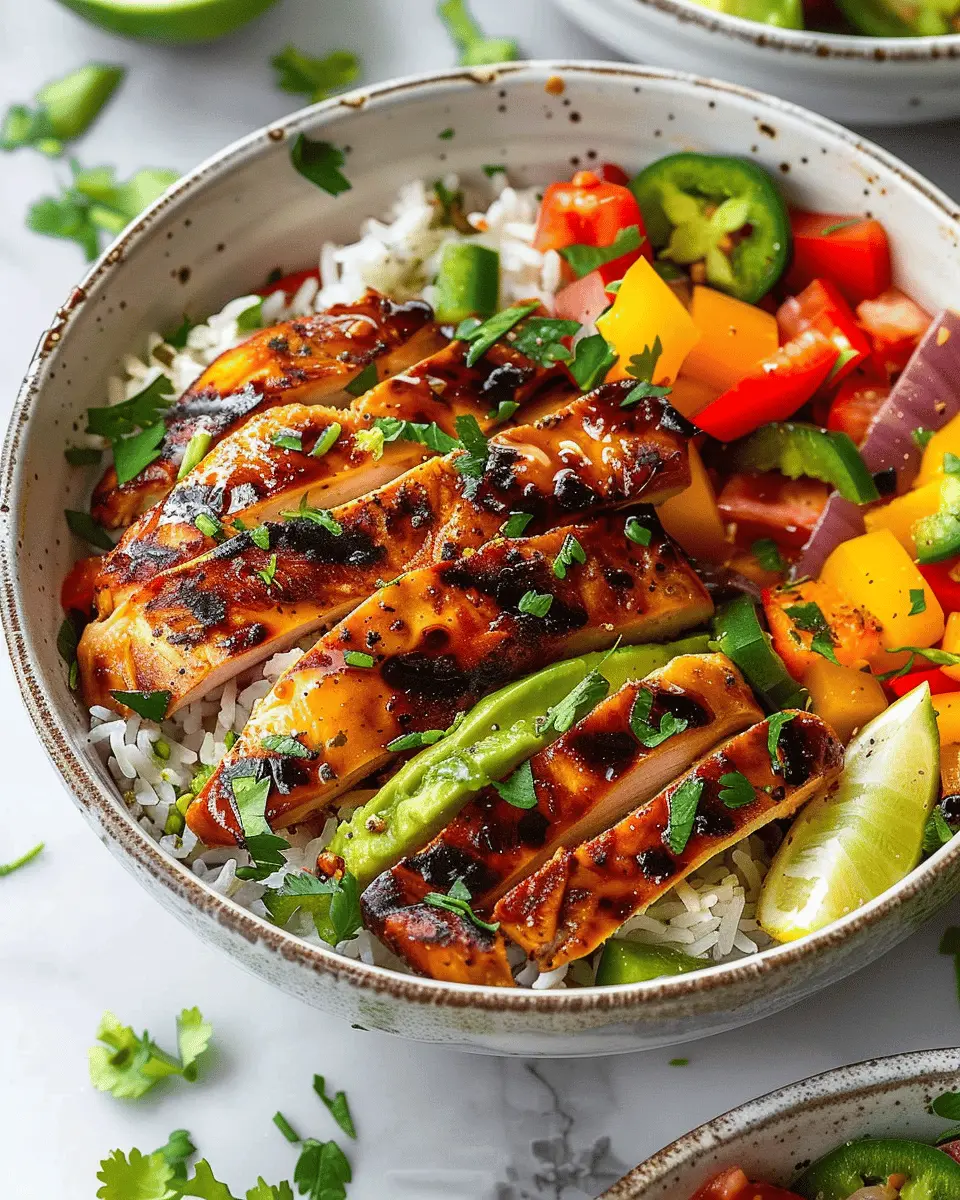 Summer Grilled Chicken and Rice Bowl: A Juicy, Flavorful Delight