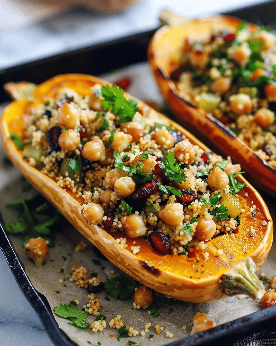 Stuffed Butternut Squash: Easy Curried Couscous Salad Delight