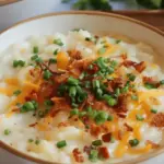 Easy Crockpot Potato Soup with Hash Browns
