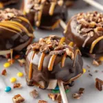 Chocolate Covered Caramel Apple Slices