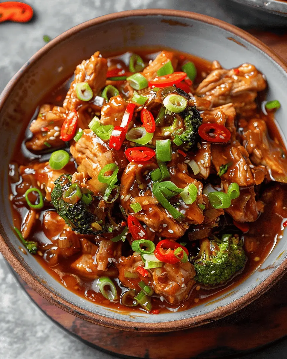 General Tso’s Stew: A Comforting Twist with Turkey Bacon