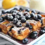 Overnight Lemon Blueberry French Toast