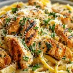 Healthy Garlic Parmesan Chicken Pasta Recipe