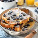Overnight Lemon Blueberry French Toast