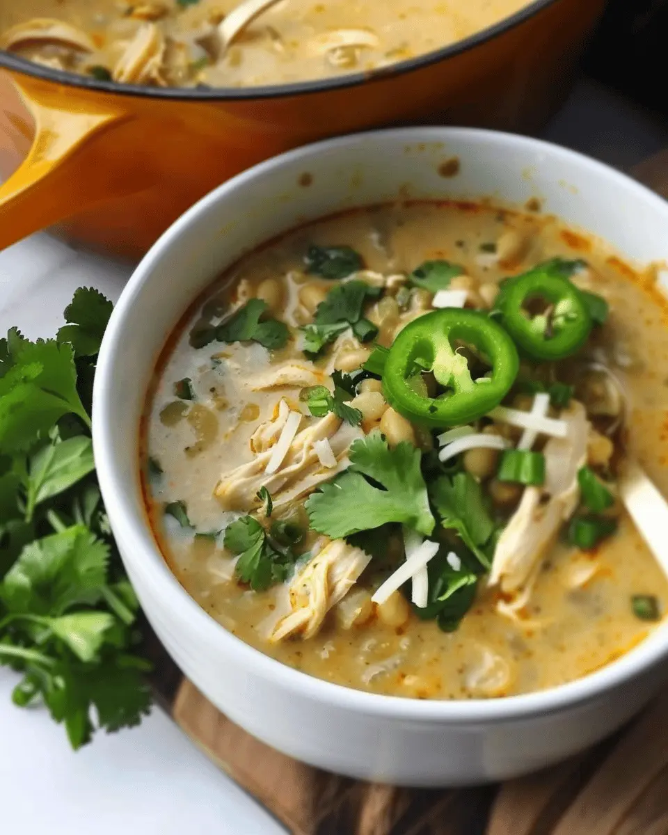 Low Carb White Chicken Chili: Easy Gluten Free Comfort Food