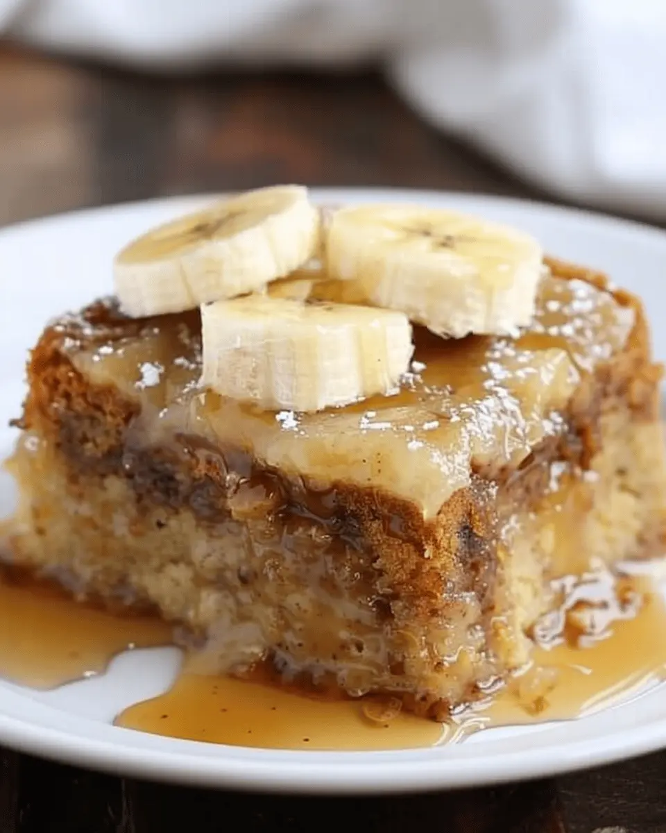 Sticky Banana Bread Pudding Cake: The Best Comfort Dessert Recipe