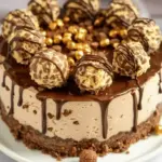 Ferrero Rocher Cheesecake {No Bake recipe}