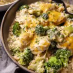 Crockpot Creamy Broccoli Cheddar Chicken.