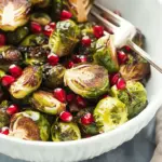 Roasted Brussels Sprouts with Pomegranate-Balsamic Glaze
