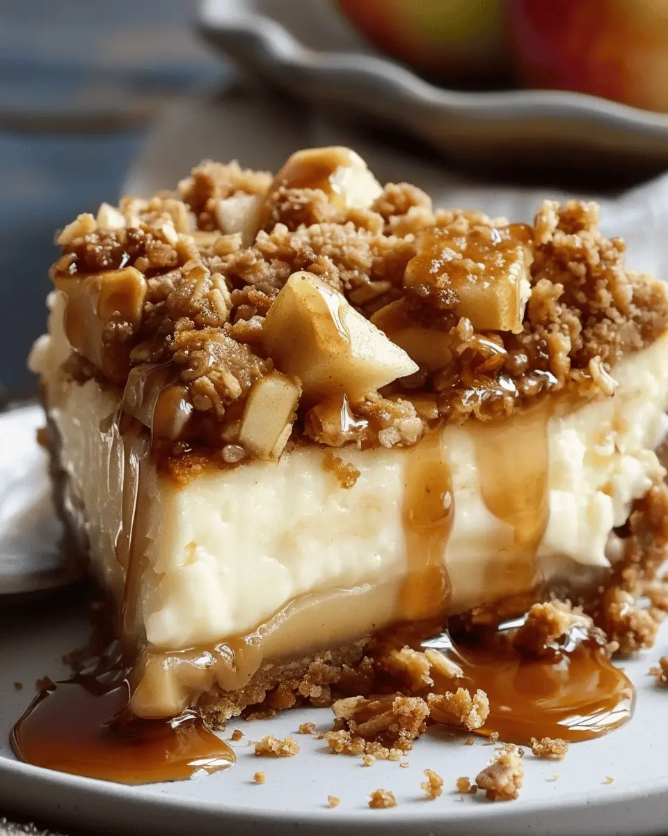 Apple Crisp Cheesecake: An Indulgent Twist on a Classic Dessert