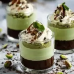 Pistachio Mousse with Chocolate Ganache