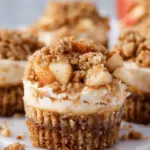 Mini Apple Crisp Cheesecakes (Easy Fall Dessert Recipe)