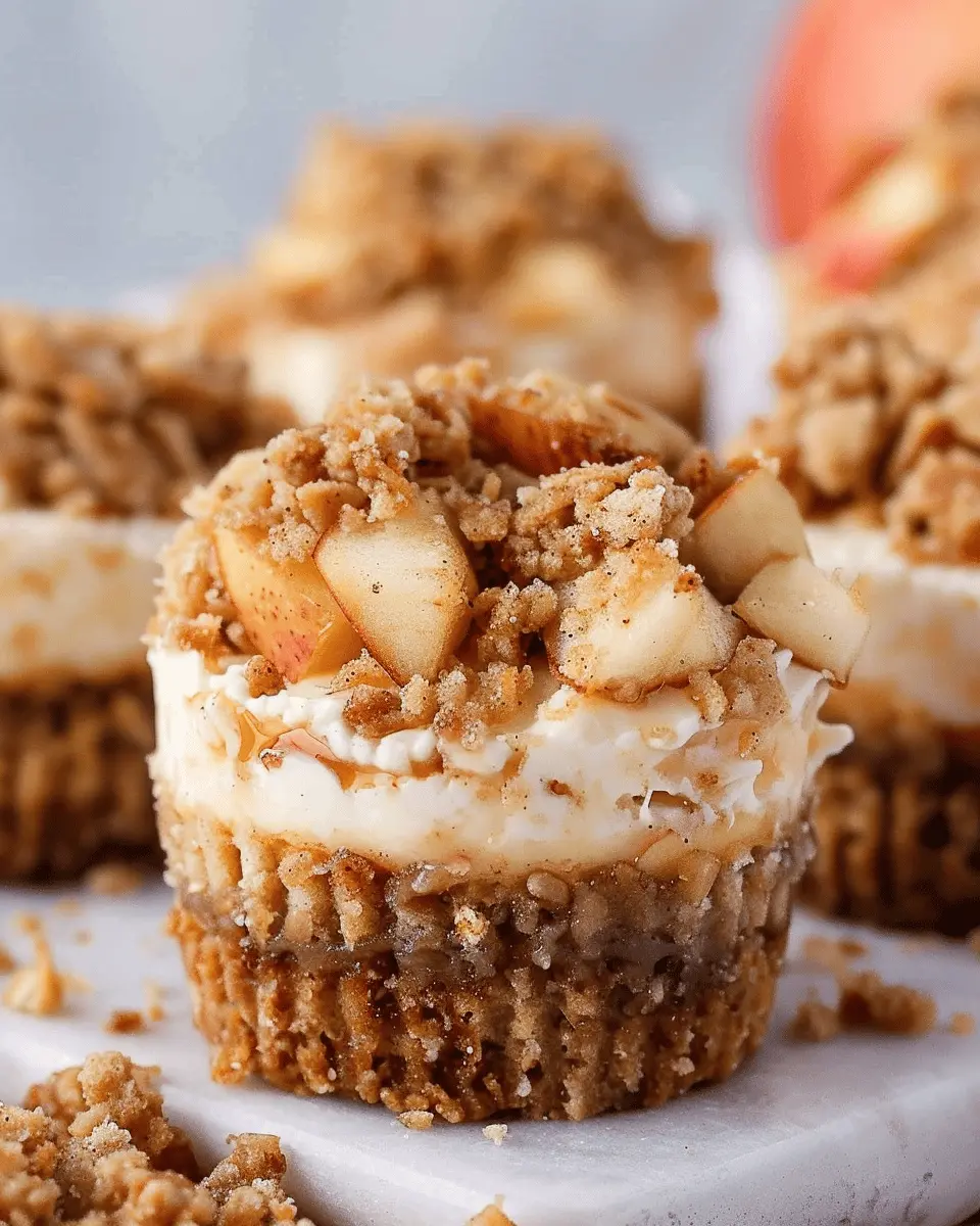 Mini Apple Crisp Cheesecakes: Easy Fall Dessert Delight
