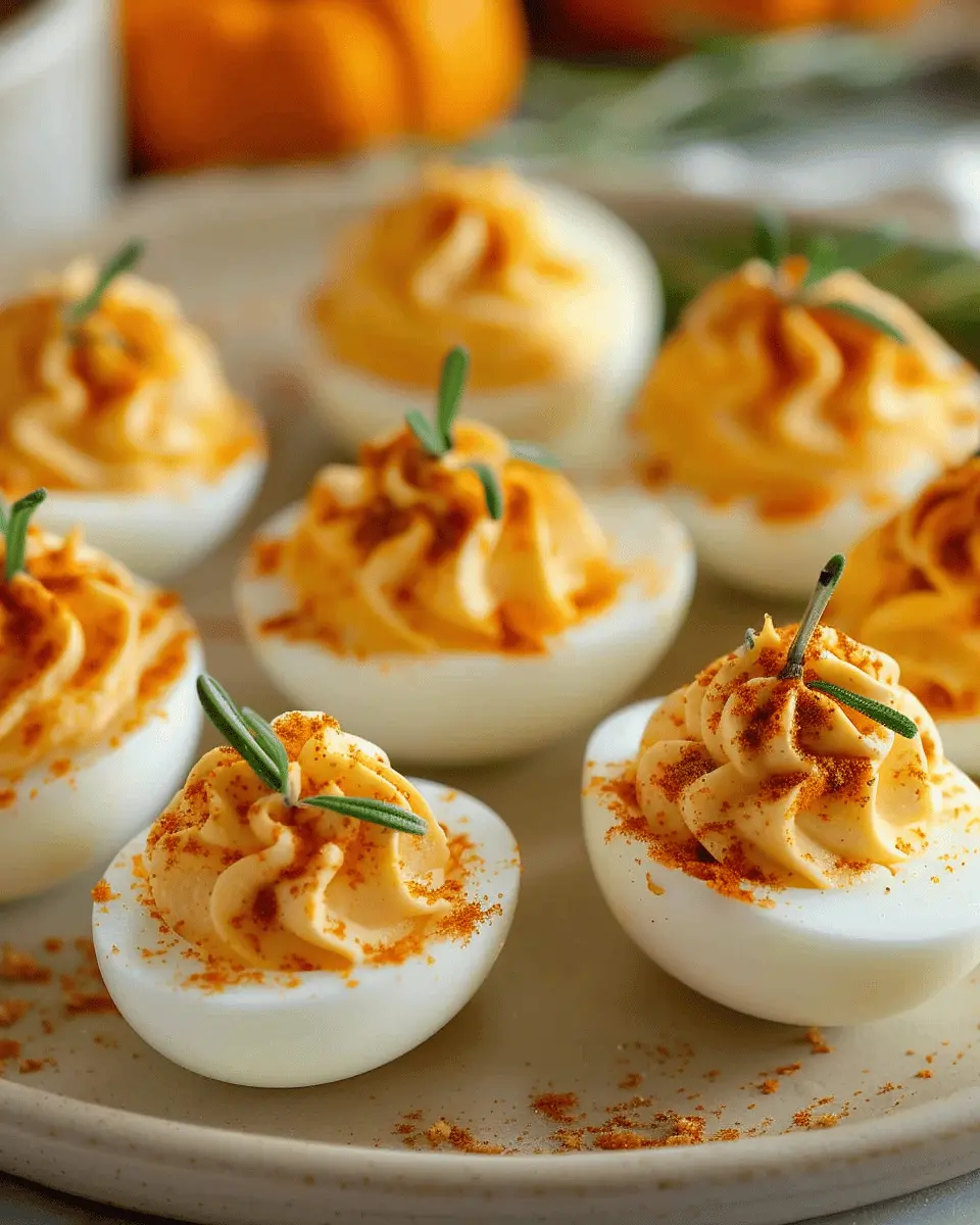 Pumpkin Patch Deviled Eggs: Easy Fall Flavor with Turkey Bacon