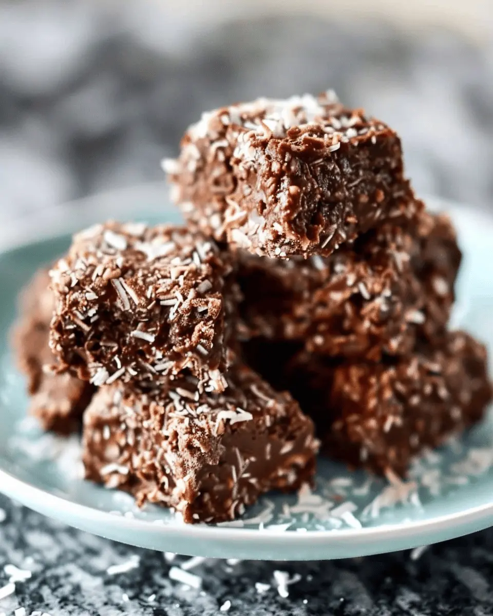 Easy No-Bake Chocolate Coconut Treats for a Sweet Indulgence