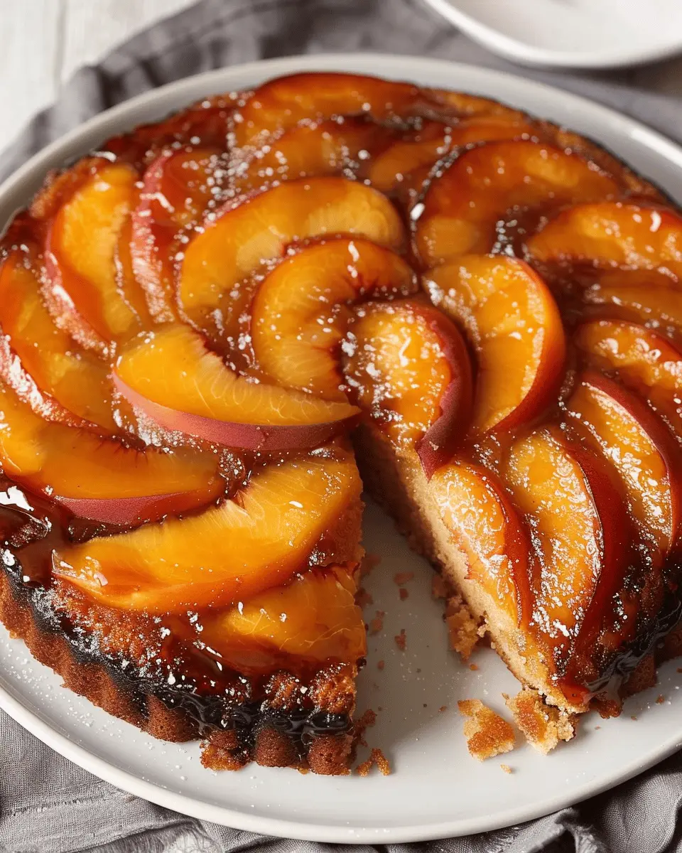 Peach Upside-Down Cake: A Juicy Twist on a Classic Dessert
