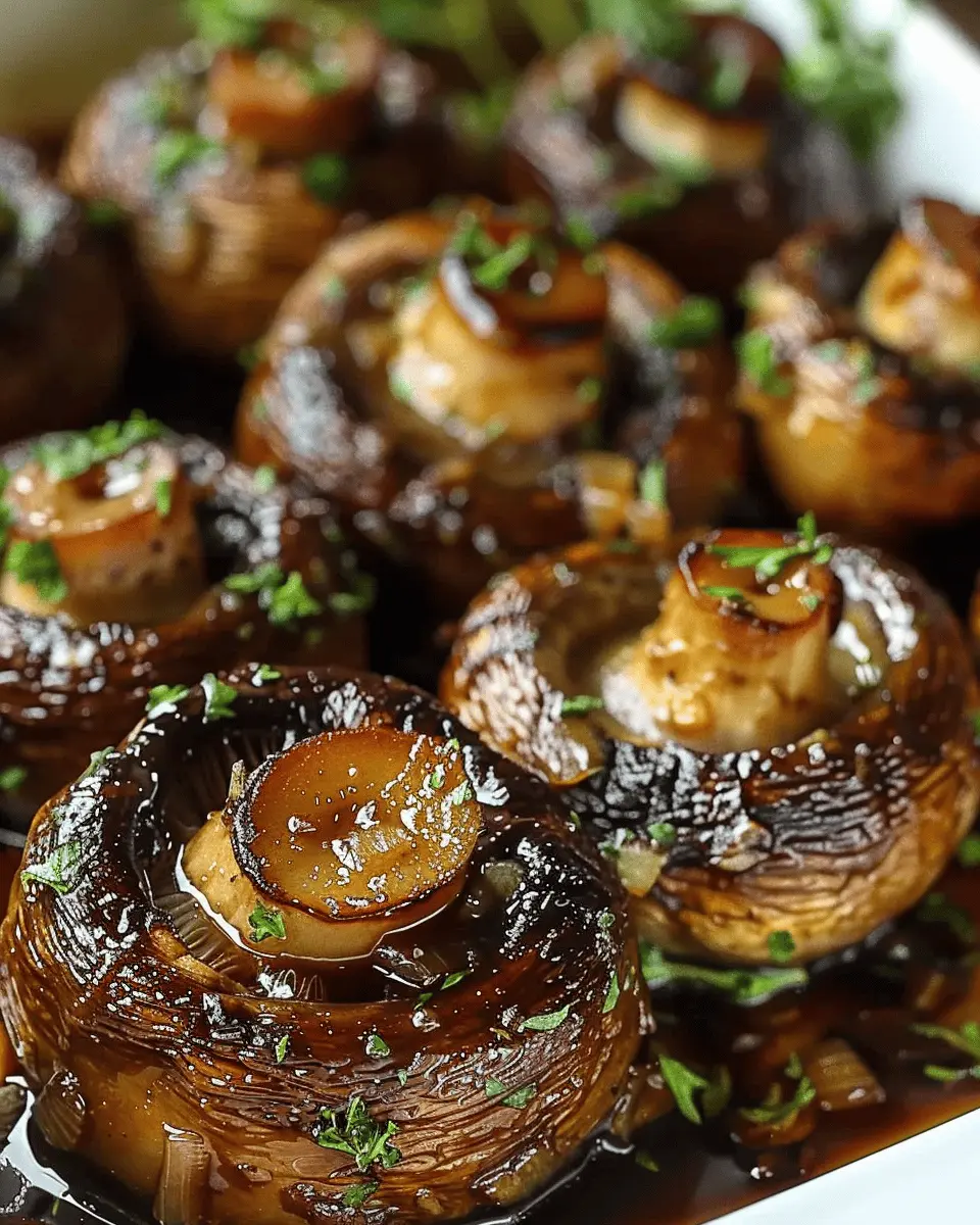 Rich Roasted Mushrooms with Turkey Bacon for an Indulgent Bite