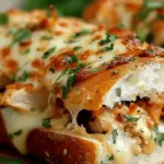 Cheesy Chicken Garlic Bread Sandwich