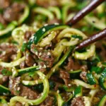 Korean Beef Zucchini Noodles