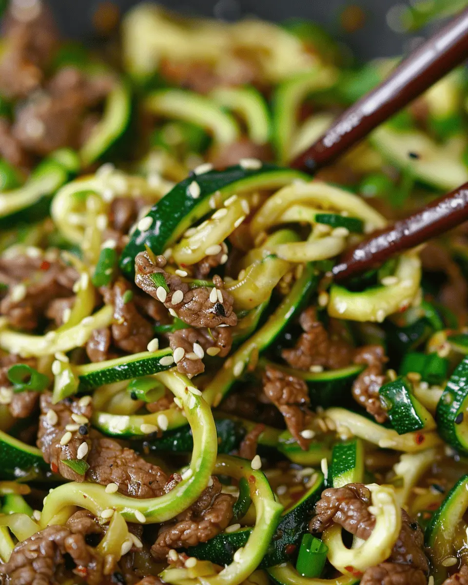 Korean Beef Zucchini Noodles: Easy, Flavorful, and Guilt-Free