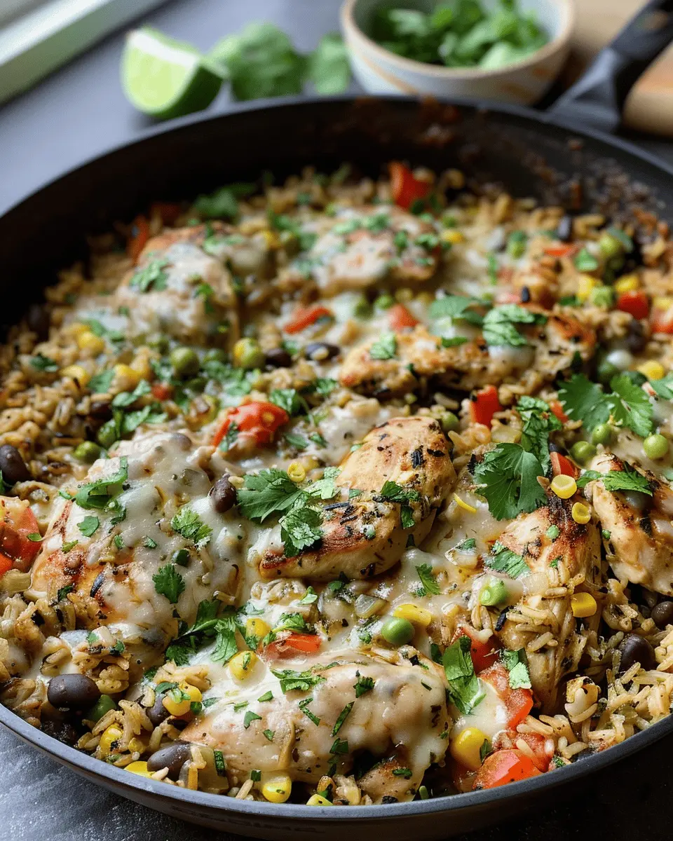 Salsa Verde Chicken and Rice Skillet: Easy, Flavor-Packed Comfort