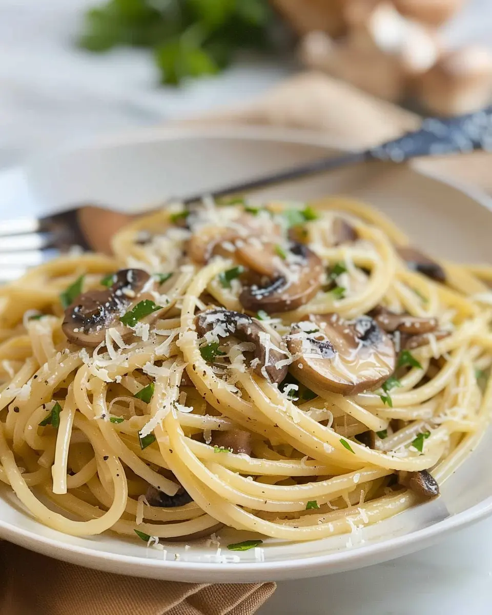 Mushroom and Garlic Spaghetti Dinner: A Cozy, Flavorful Delight