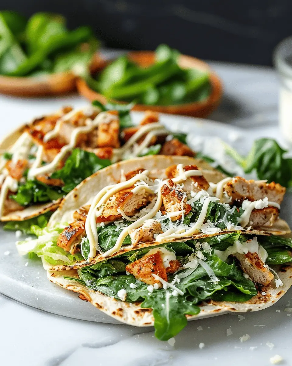 Smash Chicken Caesar Tacos: Easy, Flavorful Twist on Dinner