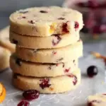 Cranberry Orange Shortbread Cookies Recipe
