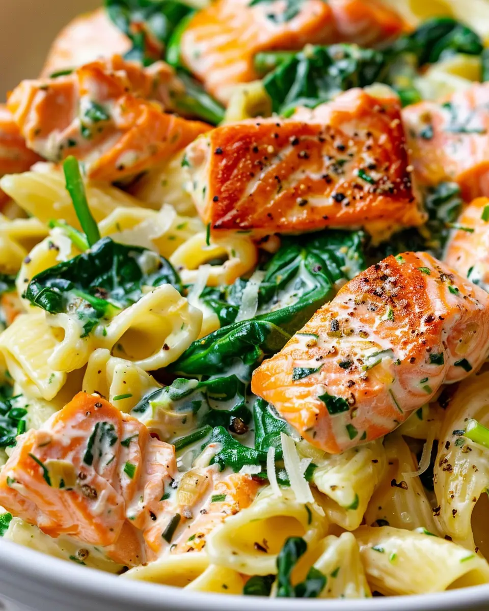 Salmon Spinach Pasta Dish: A Healthy and Easy Recipe to Try