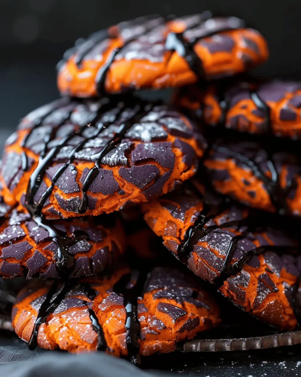 halloween crinkle cookies: easy and spooktacular treats to make