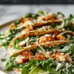 Smash Chicken Caesar Tacos