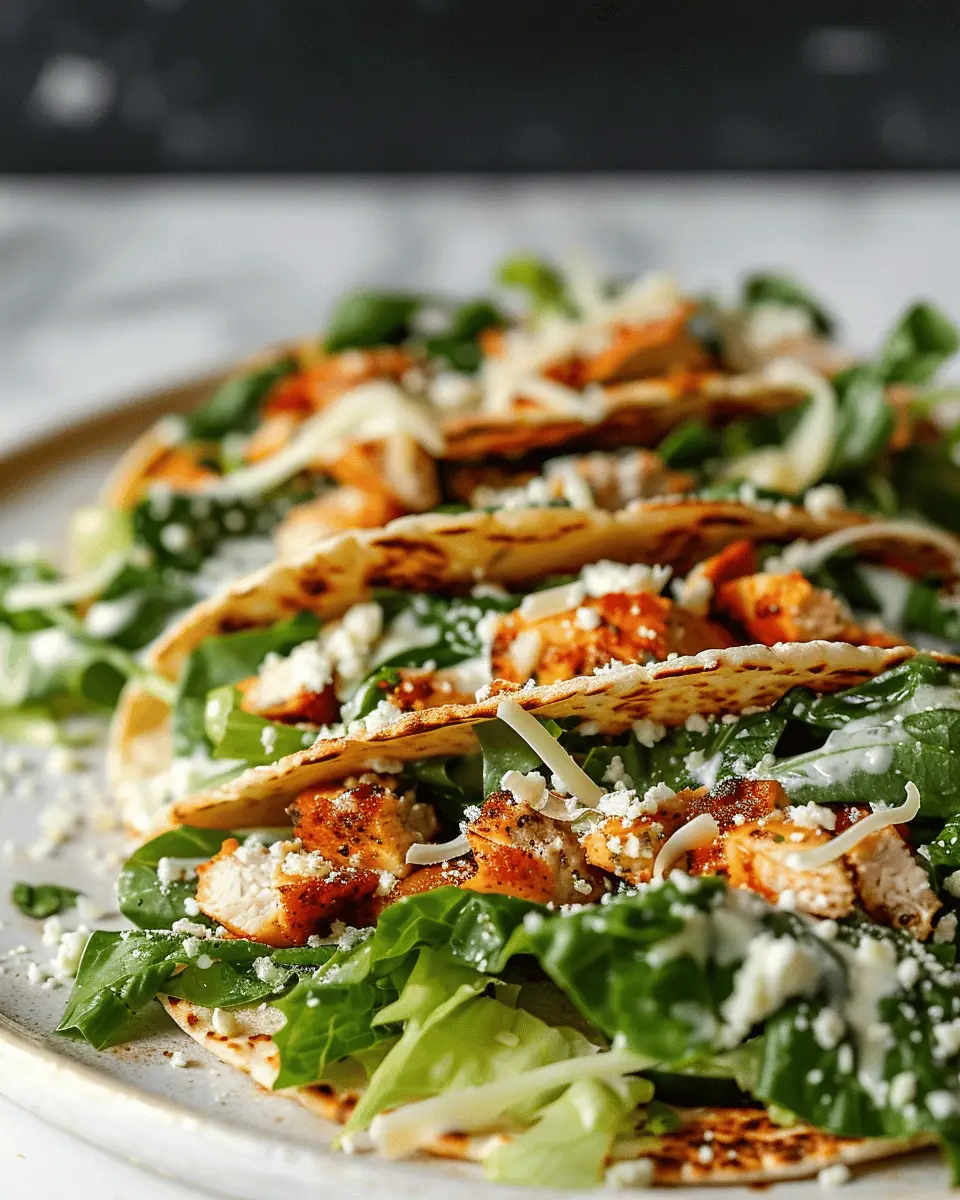 Smash Chicken Caesar Tacos with Turkey Bacon: A Fun Twist on Dinner