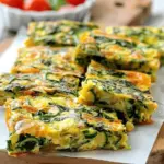 Baked Spinach Zucchini Frittata Fingers {Baby-Friendly}