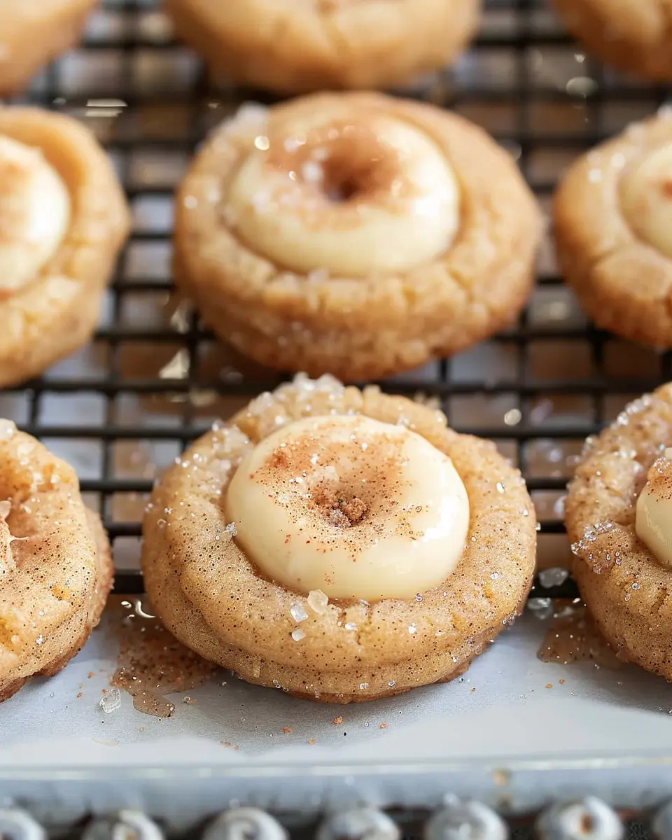 Eggnog Snickerdoodle Thumbprint Cookies: The Best Holiday Treats